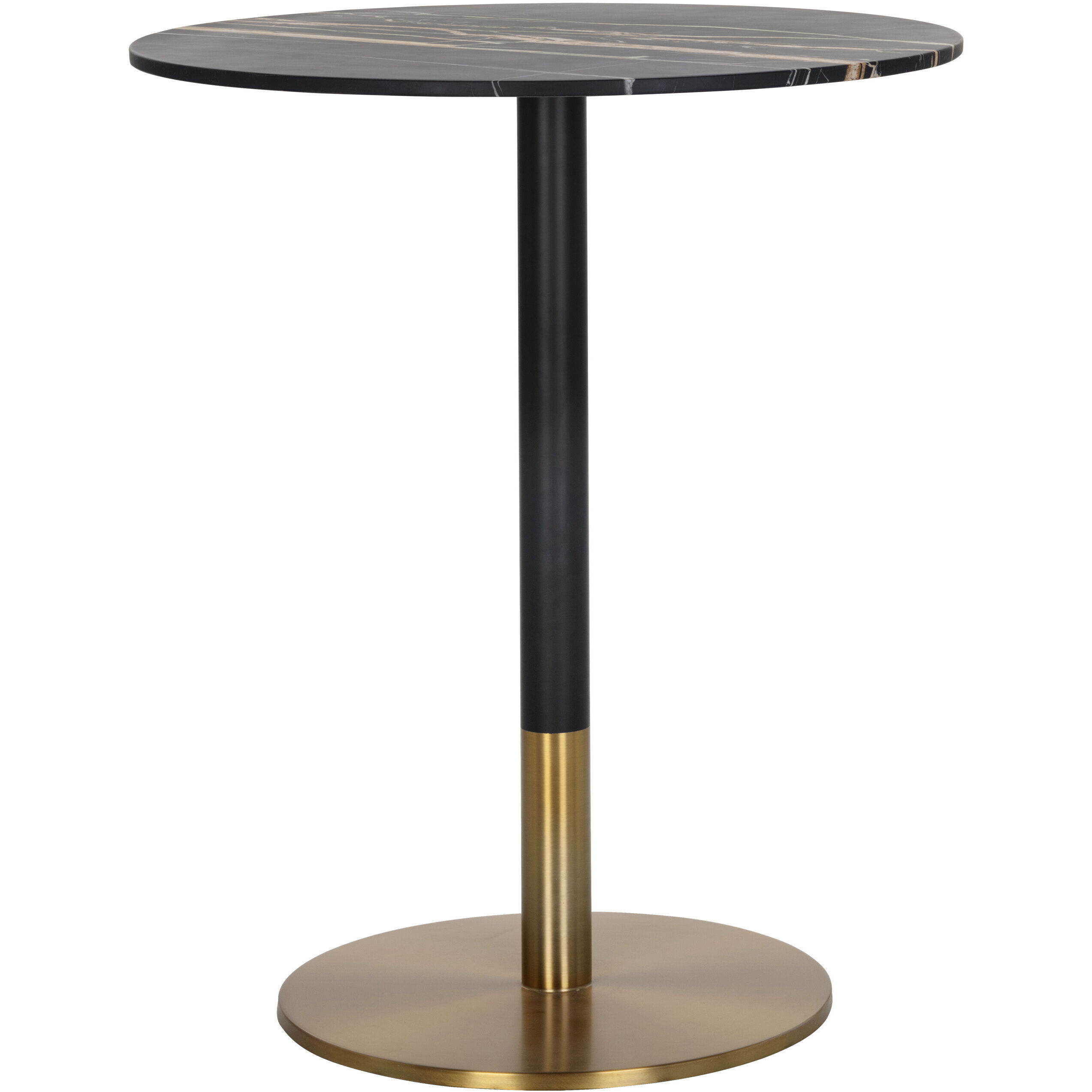 Massie Black Marble Bar Table